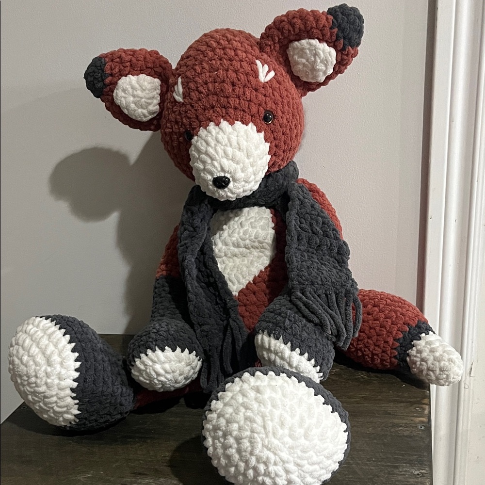 Handmade Crochet Fox or red panda Plush Toy